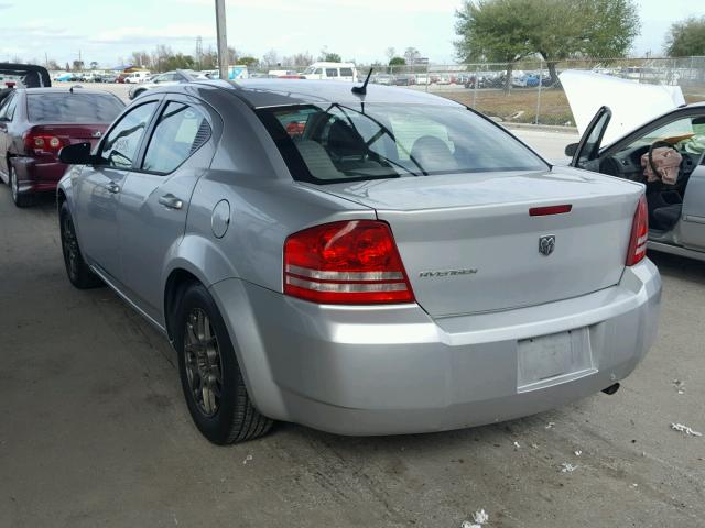 1B3LC46K18N190153 - 2008 DODGE AVENGER SE SILVER photo 3