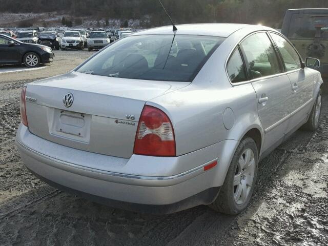 WVWTH63B93P340510 - 2003 VOLKSWAGEN PASSAT GLX SILVER photo 4