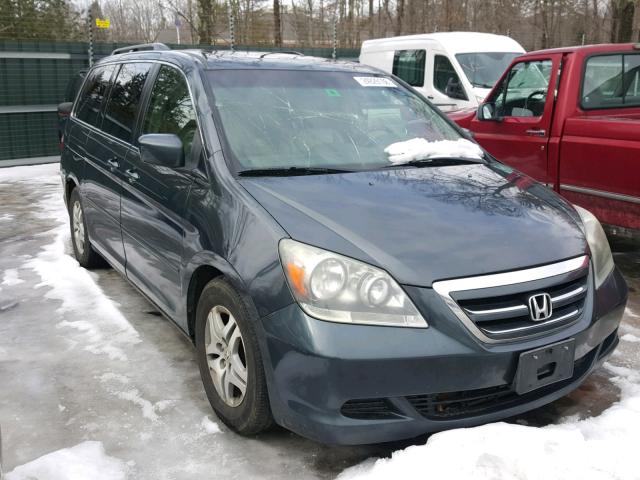 5FNRL38785B082974 - 2005 HONDA ODYSSEY EX BLUE photo 1