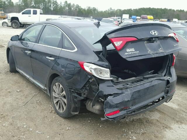 5NPE34AF9GH288816 - 2016 HYUNDAI SONATA SPO BLACK photo 3