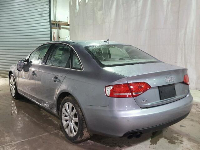 WAUFFAFLXAN039941 - 2010 AUDI A4 PREMIUM GRAY photo 3