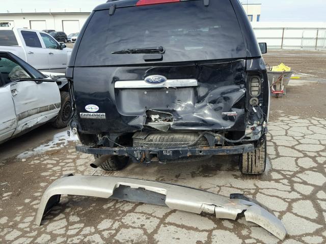 1FMEU74E27UB16307 - 2007 FORD EXPLORER E BLACK photo 9