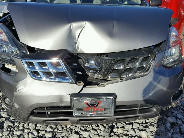 JN8AS5MT5EW619511 - 2014 NISSAN ROGUE SELE GRAY photo 9