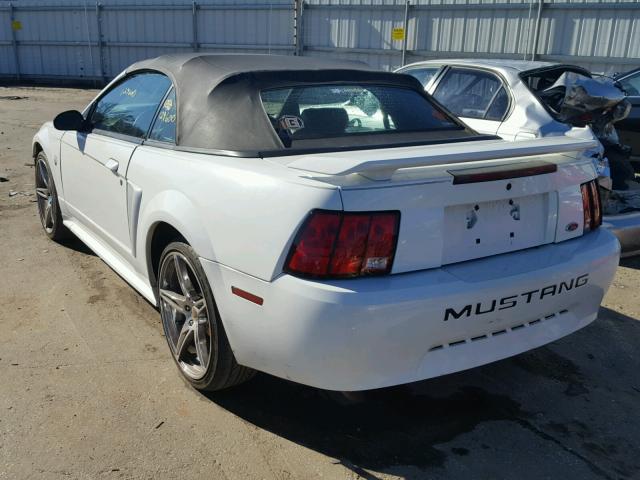 1FAFP44664F225592 - 2004 FORD MUSTANG WHITE photo 3