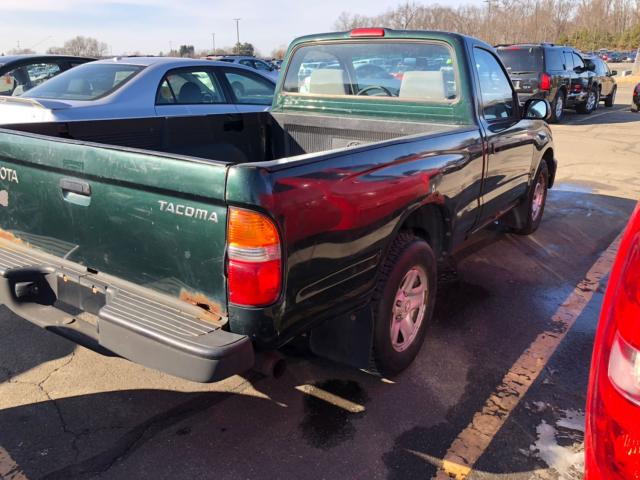 5TENL42N01Z805317 - 2001 TOYOTA TACOMA GREEN photo 4