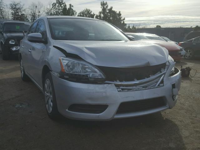 3N1AB7AP6FY301229 - 2015 NISSAN SENTRA S SILVER photo 1