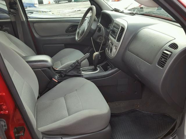 1FMCU03147KA84243 - 2007 FORD ESCAPE XLT RED photo 5