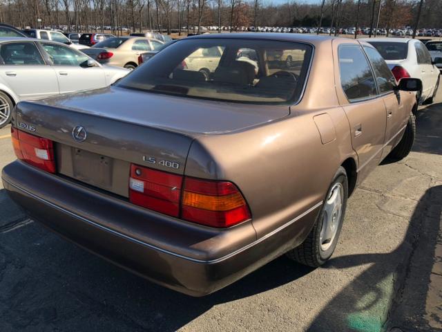 JT8BH28F8W0138141 - 1998 LEXUS LS 400 BROWN photo 4