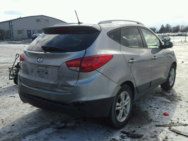 KM8JUCAC7CU533832 - 2012 HYUNDAI TUCSON GLS GRAY photo 4