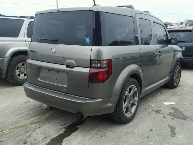 5J6YH18957L004004 - 2007 HONDA ELEMENT SC GRAY photo 4