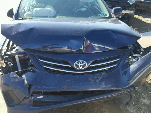 2T1BU4EE8DC107527 - 2013 TOYOTA COROLLA BA BLUE photo 7