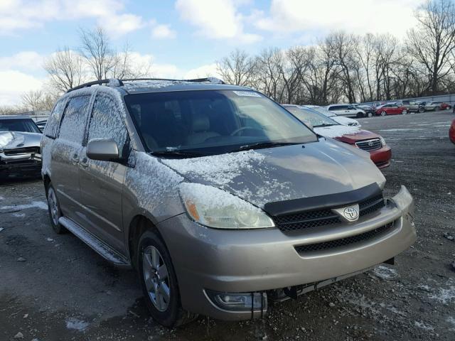 5TDZA22C44S104422 - 2004 TOYOTA SIENNA XLE GOLD photo 1