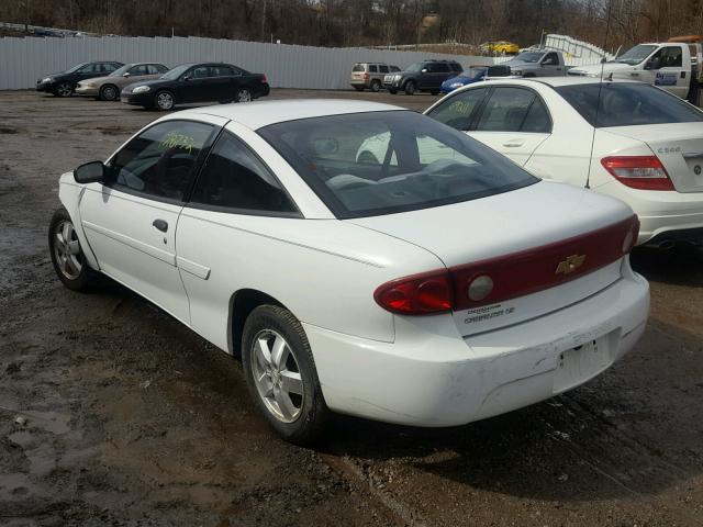 1G1JF12F157168425 - 2005 CHEVROLET CAVALIER L WHITE photo 3