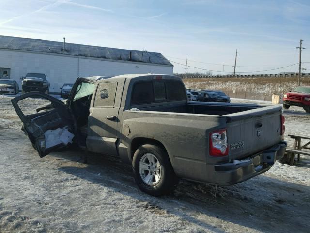 1D3HW48N08S516956 - 2008 DODGE DAKOTA QUA GRAY photo 3