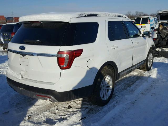 1FM5K7D86HGD38297 - 2017 FORD EXPLORER X WHITE photo 4