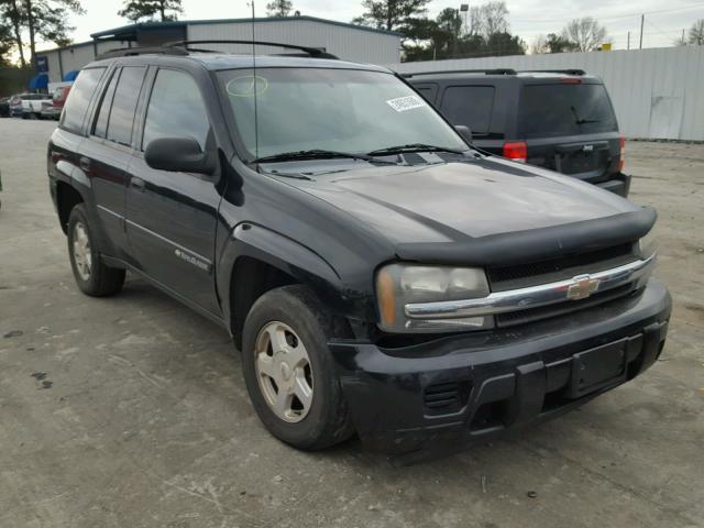 1GNDS13S122151071 - 2002 CHEVROLET TRAILBLAZE BLACK photo 1