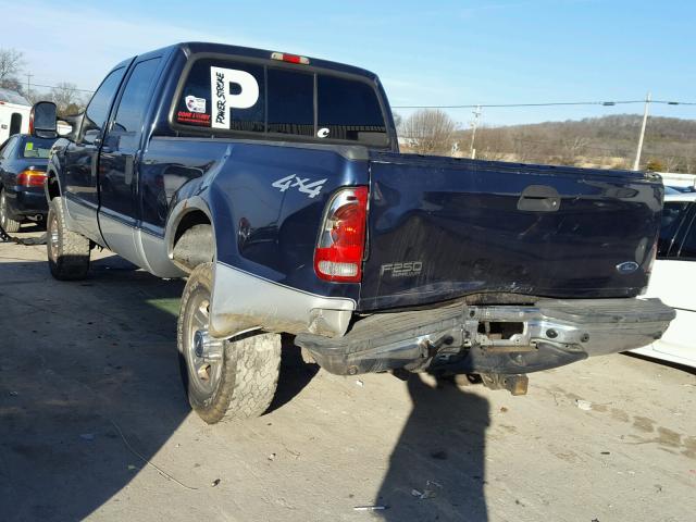 1FTNW21P54EB54840 - 2004 FORD F250 SUPER BLUE photo 3