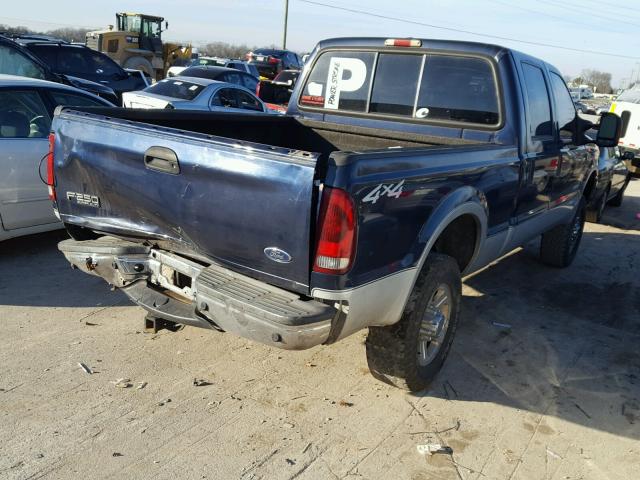 1FTNW21P54EB54840 - 2004 FORD F250 SUPER BLUE photo 4