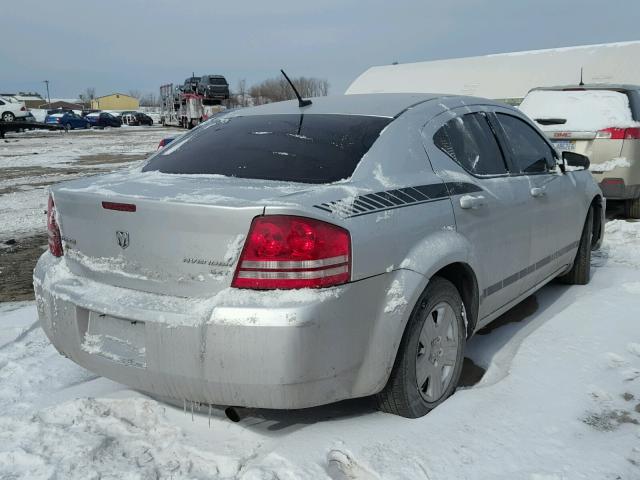 1B3CC4FD1AN181167 - 2010 DODGE AVENGER SX SILVER photo 4