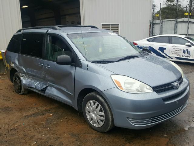 5TDZA23C64S053276 - 2004 TOYOTA SIENNA CE BLUE photo 1