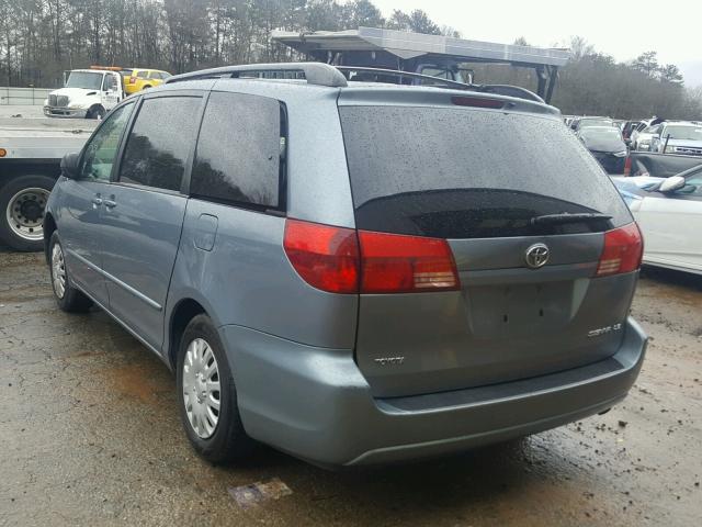 5TDZA23C64S053276 - 2004 TOYOTA SIENNA CE BLUE photo 3