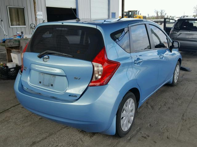 3N1CE2CP2EL415739 - 2014 NISSAN VERSA NOTE BLUE photo 4