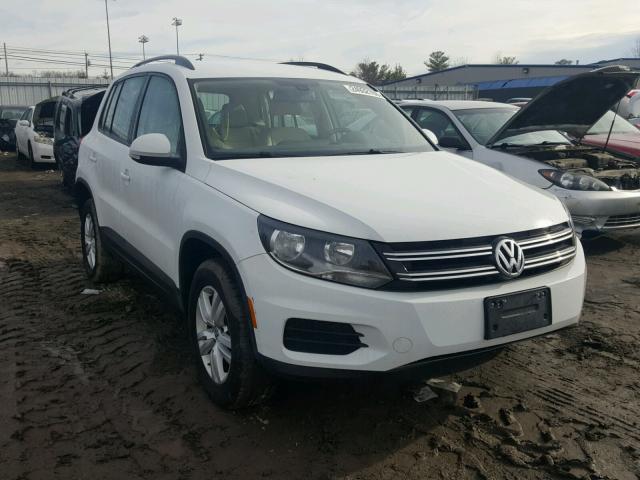 WVGBV7AX7HW511322 - 2017 VOLKSWAGEN TIGUAN S WHITE photo 1