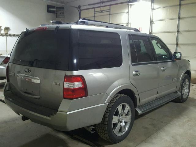 1FMFU20598LA22929 - 2008 FORD EXPEDITION SILVER photo 4