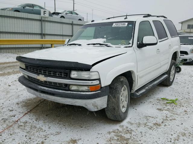 1GNEC13T85R222403 - 2005 CHEVROLET TAHOE C150 WHITE photo 2