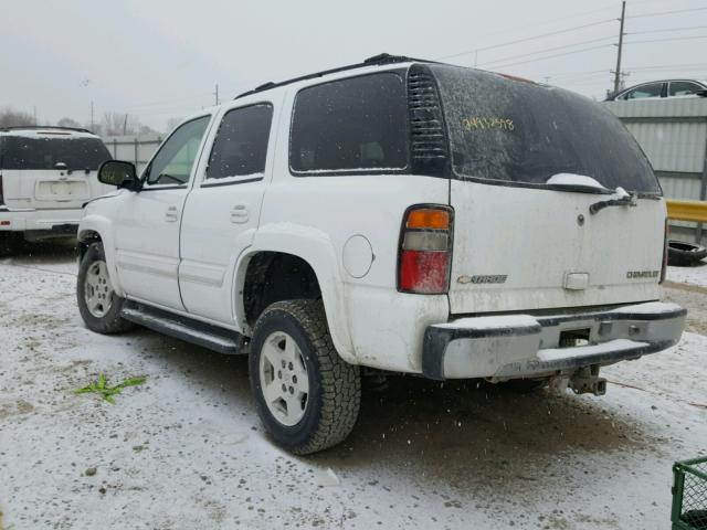 1GNEC13T85R222403 - 2005 CHEVROLET TAHOE C150 WHITE photo 3