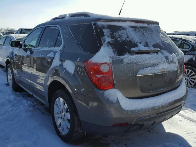 2CNALPEC4B6241072 - 2011 CHEVROLET EQUINOX LT GRAY photo 3