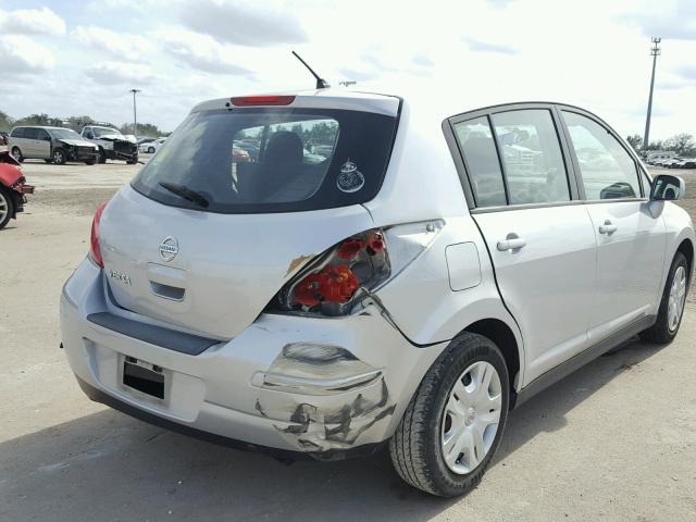 3N1BC1CP5BL506141 - 2011 NISSAN VERSA S SILVER photo 4