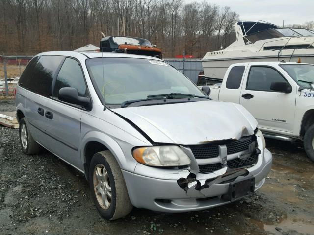 1D4GP25R23B282344 - 2003 DODGE CARAVAN SE SILVER photo 1