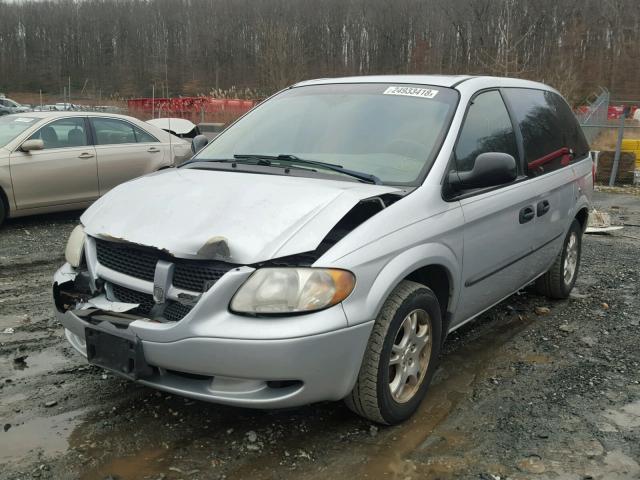 1D4GP25R23B282344 - 2003 DODGE CARAVAN SE SILVER photo 2