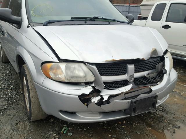 1D4GP25R23B282344 - 2003 DODGE CARAVAN SE SILVER photo 9