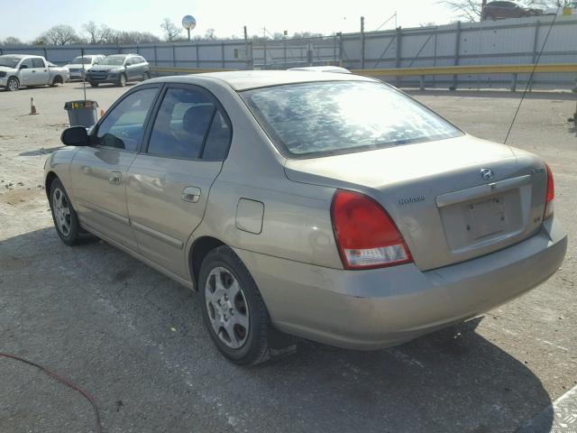 KMHDN45D73U667145 - 2003 HYUNDAI ELANTRA GL TAN photo 3