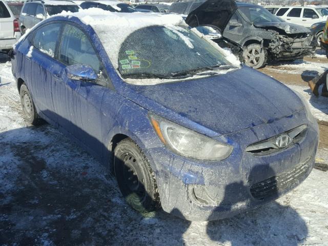 KMHCT4AE2DU552812 - 2013 HYUNDAI ACCENT GLS BLUE photo 1