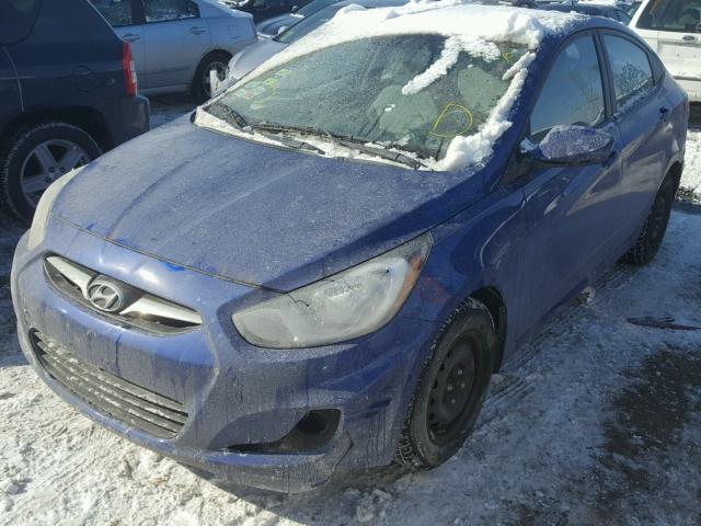 KMHCT4AE2DU552812 - 2013 HYUNDAI ACCENT GLS BLUE photo 2