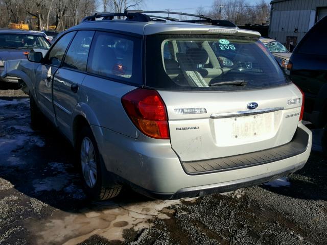 4S4BP61C257310001 - 2005 SUBARU LEGACY OUT SILVER photo 3