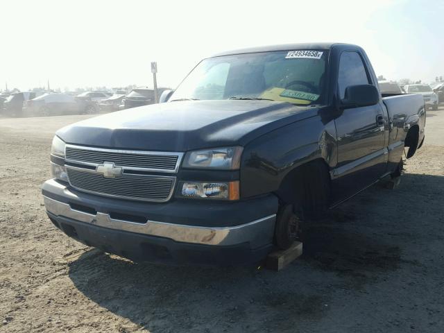 1GCEC14X47Z137460 - 2007 CHEVROLET SILVERADO BLACK photo 2