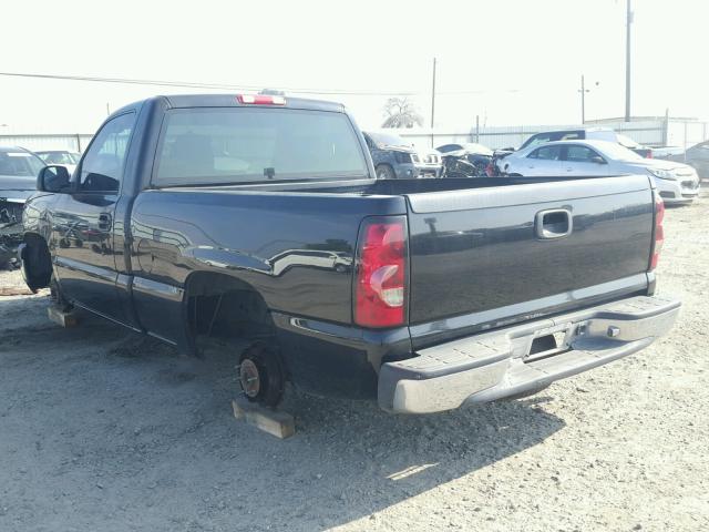 1GCEC14X47Z137460 - 2007 CHEVROLET SILVERADO BLACK photo 3