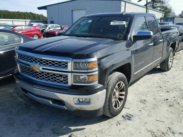 1GCVKSEC6EZ298118 - 2014 CHEVROLET SILVERADO BLACK photo 2