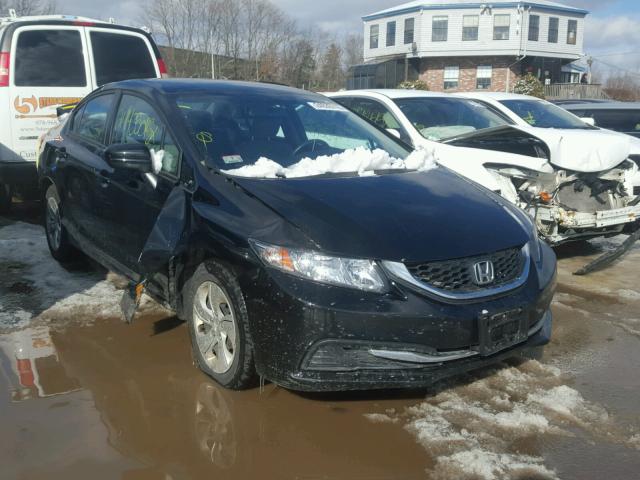 19XFB2F54FE230112 - 2015 HONDA CIVIC LX BLACK photo 1