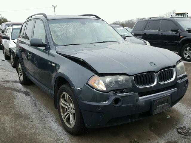 WBXPA93425WD10904 - 2005 BMW X3 3.0I GREEN photo 1