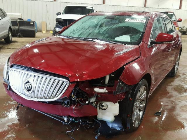 1G4GD5GG9AF252150 - 2010 BUICK LACROSSE C BURGUNDY photo 2