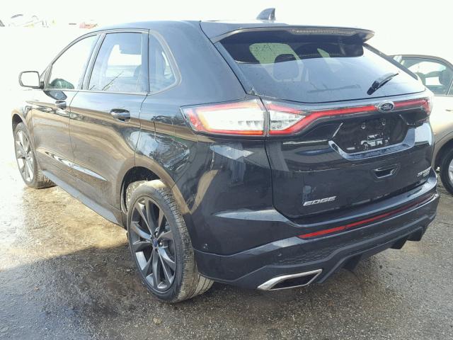 2FMPK3AP6FBB72848 - 2015 FORD EDGE SPORT BLACK photo 3