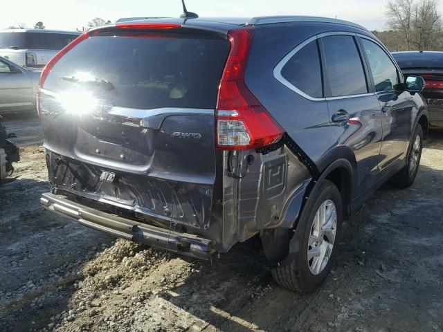 2HKRM4H79GH604132 - 2016 HONDA CR-V EXL GRAY photo 4