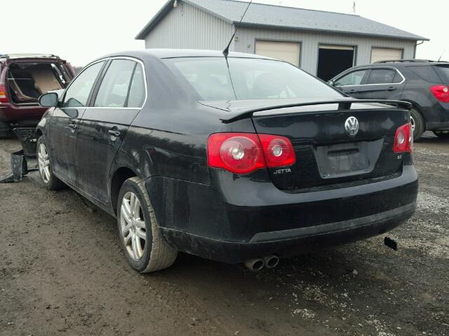 3VWEG71K37M054018 - 2007 VOLKSWAGEN JETTA WOLF BLACK photo 3