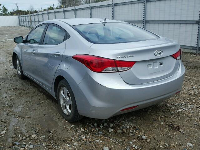 5NPDH4AE3BH004528 - 2011 HYUNDAI ELANTRA GL SILVER photo 3