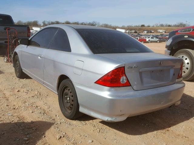 1HGEM22505L009643 - 2005 HONDA CIVIC LX SILVER photo 3